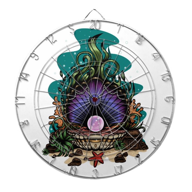 Pearl Of The Sea Dartboard (Front)