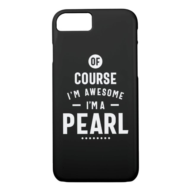 Pearl Personalised Name Birthday Case-Mate iPhone Case (Back)