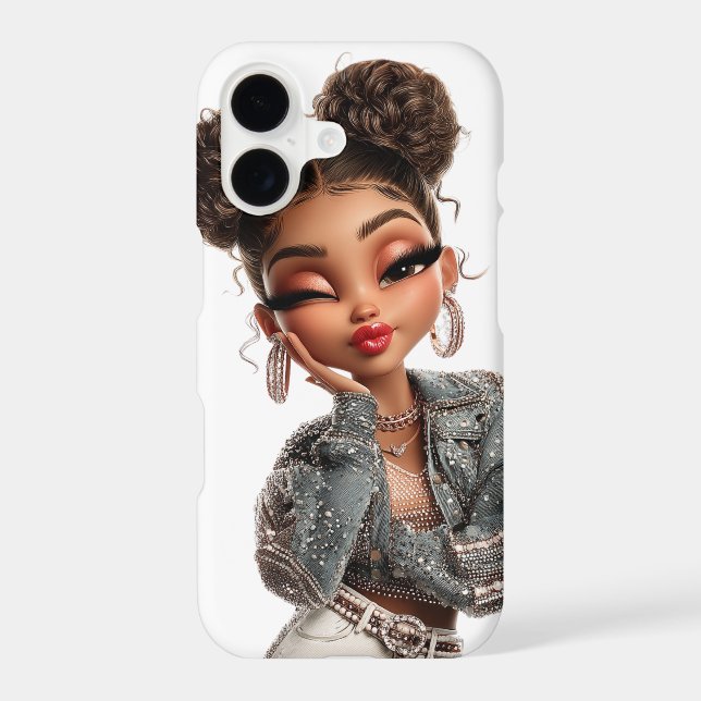  Pearl Pout Glam Girl iPhone 17 Case (Back)