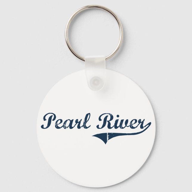 Pearl River New York Classic Design Key Ring (Front)