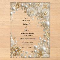 Pearl Rose and Diamonds Wedding