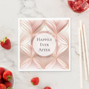 Pearl Rose Gold Wedding Napkin