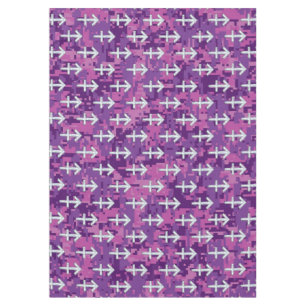 Pearl Sagittarius Zodiac Sign Fuchsia Digital Camo Tablecloth