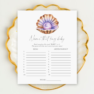 Pearl shell - Name that song baby shower game