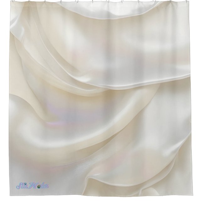 pearl shell off-white Shower Curtain (Front)