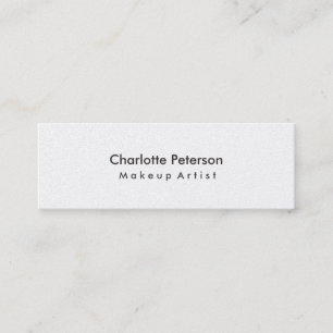 Pearl Skinny Makeup Artist Hair Stylist Profession Mini Business Card