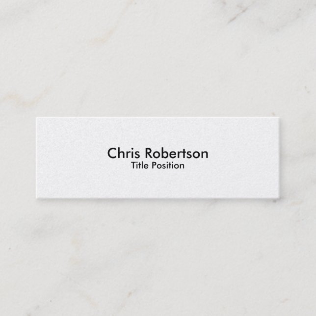Pearl Slim Modern Trendy Charming Business Card (Front)