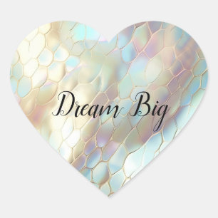 Pearl Snake  Heart Sticker