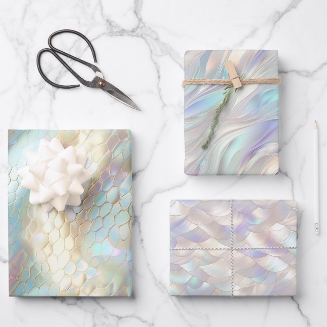 Pearl Snake  Wrapping Paper Sheet (Front)