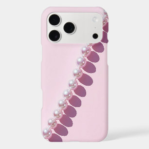Pearl Strand iPhone Case Pink Coquette
