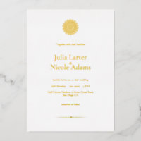 Pearl Swan Mandala Minimalist Wedding