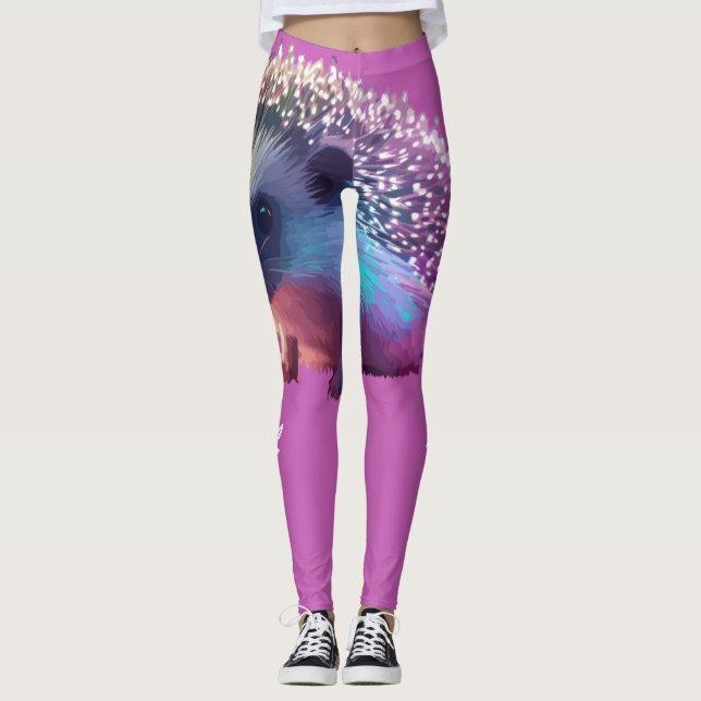 Pearl the Hedgehog Leggings (Front)