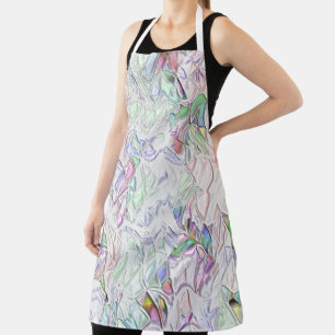 Pearl tones or coloured pieces mixed in cream apron