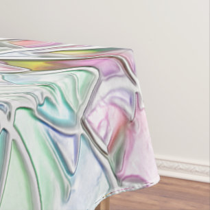 Pearl tones or coloured pieces mixed in cream tablecloth
