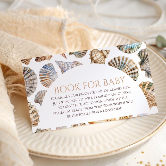 Pearl Under The Sea You Soon Book For Baby Shower Enclosure Card (Creator Uploaded)