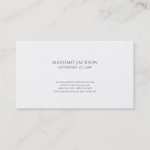 Pearl Unique Attorney at Law Simple Business Card