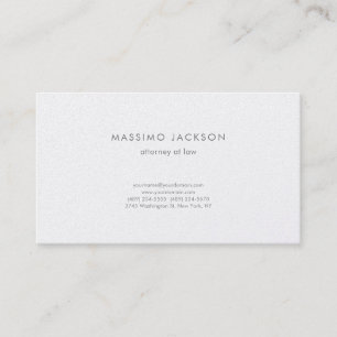 Pearl Unique Attorney at Law Simple Business Card