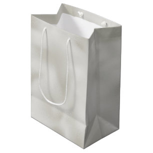 Pearl White Luxe     Medium Gift Bag