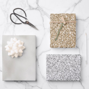 Pearl White Luxe Wrapping Paper Sheet