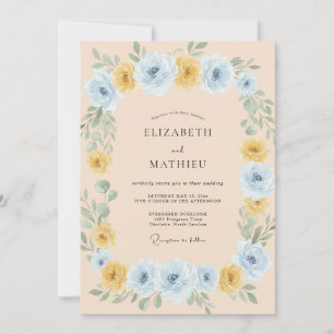 Pearl White Painted Wedding Invitation