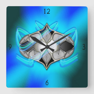 Pearl Within Square Wall Clock