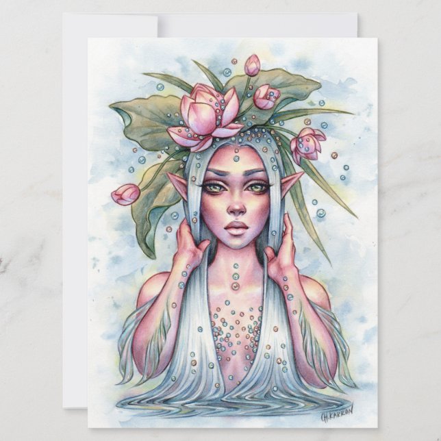 Pearla Fantasy Nymph Mermaid Art Card (Front)