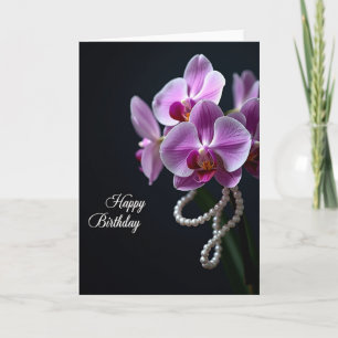 Pearlescent Flower Birthday Card