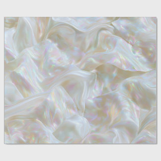 Pearlescent Iridescent Fabric Wrapping Paper
