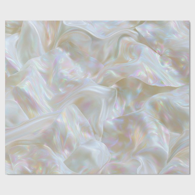 Pearlescent Iridescent Fabric Wrapping Paper (Flat)