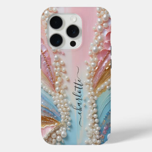 Pearlescent Painted Pearls Shells  iPhone 15 Pro Case