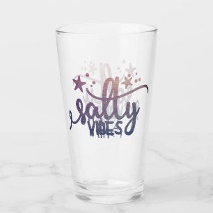Pearlescent Salty Vibes Ocean Beach Pint Glass