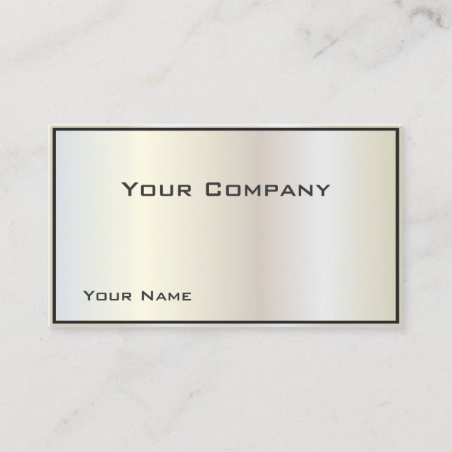 Pearlized Gradient Corporate  Business Card (Front)