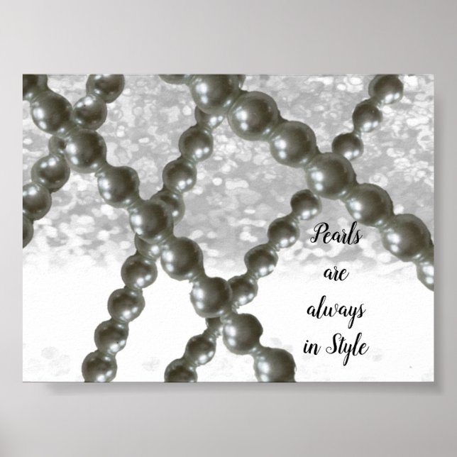 Pearls Always in Style Poster (Front)