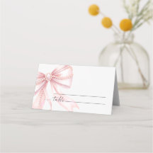 Pearls and Pink Bow Wedding