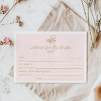 Pearls and Prosecco Advice for the Bride Card