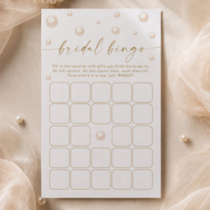Pearls and Prosecco Bridal Shower Bingo Game