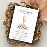 Pearls And Prosecco Bridal Shower Brunch Invitation<br><div class="desc">This invitation is a combination bridal shower and brunch featuring watercolor pink and white pearls and prosecco. Indulge in a spread of sweet and savory delights as we toast to the bride-to-be, amidst charming décor and cherished company. The type is a mix of modern trendy script and a classic vintage...</div>