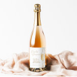 Pearls and Prosecco Bridal Shower  Wine Label<br><div class="desc">Pearls and Prosecco Bridal Shower Wine Labe This timeless Pearls and Prosecco Bridal Shower Label features watercolor pearls and a champagne flute, perfect way to accent your special day! Easily edit most wording to match your event! Text colours are fully editable >>>click the "Edit Using Design Tool" button to edit!...</div>