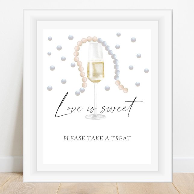 Pearls and Prosecco Love is sweet   Poster (Creator Uploaded)
