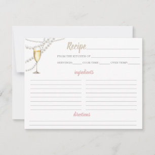 Pearls and Prosecco Recipe Card