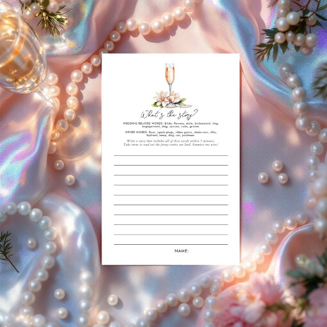 Pearls and Prosecco What’s the Story? Bridal Game (Pearls and Prosecco What’s the Story? Bridal Shower Game)