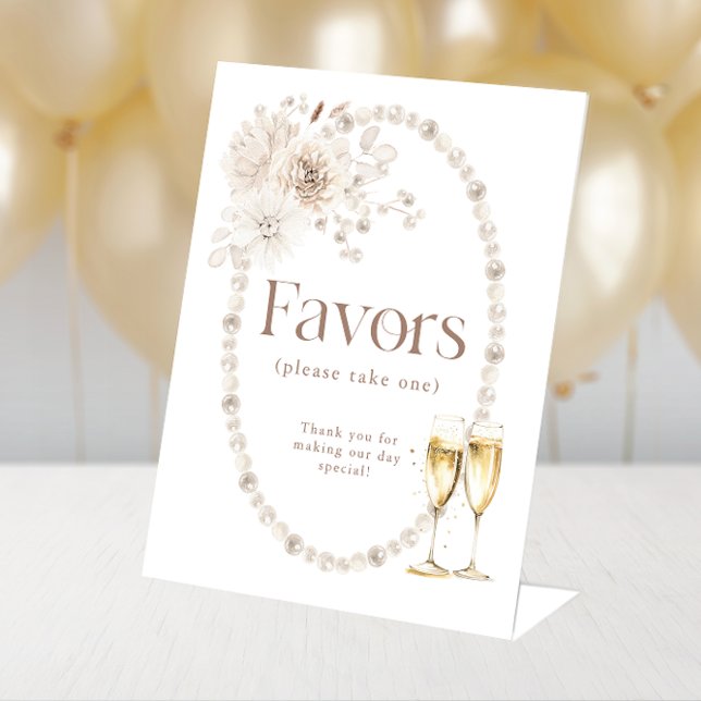 Pearls Favours Sign (Pearls Favors Sign
)