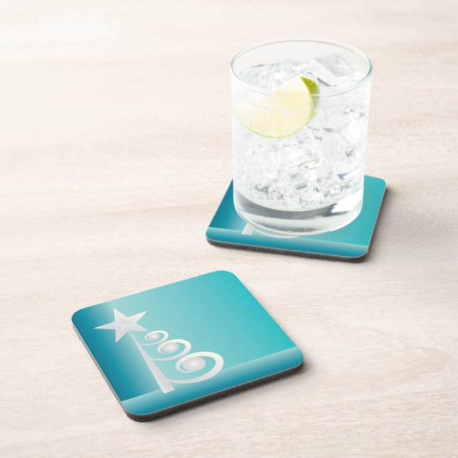 Pearls for Christmas Coaster (Right Side)