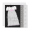 Pearls Gown Baby Girl Pink Black Christening