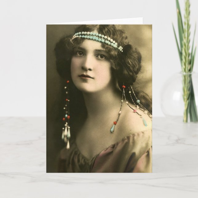 Pearls in Her Hair Card (Front)