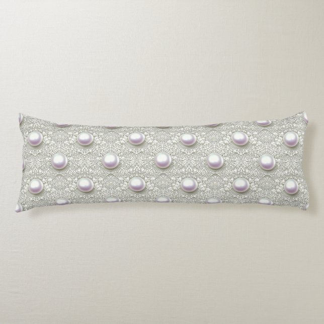 Pearls & Lace Body Cushion (Front)