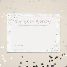 Pearls of Wisdom Bridal Shower Advice