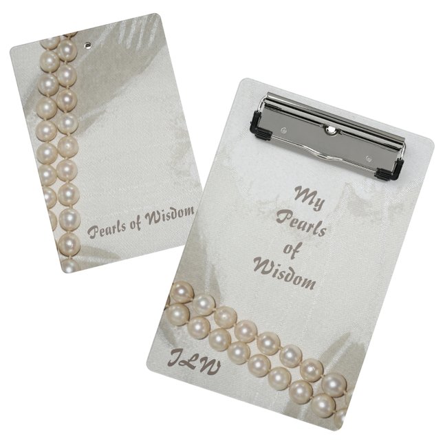 Pearls of Wisdom Elegant Mini Clipboard (Creator Uploaded)