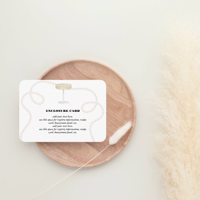Pearls, Petals & Prosecco | Pearls Enclosure Card (Creator Uploaded)