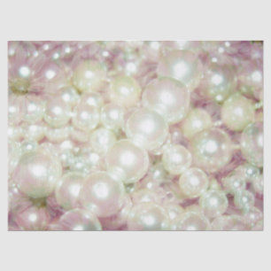 Pearls Pink Daisy Tissue Paper